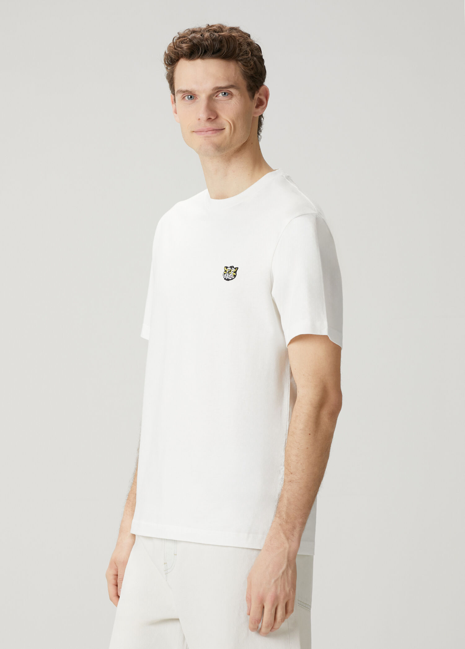 Kenzo Kırık Beyaz Erkek Wild Tiger Kırık Beyaz Classic T-shirt