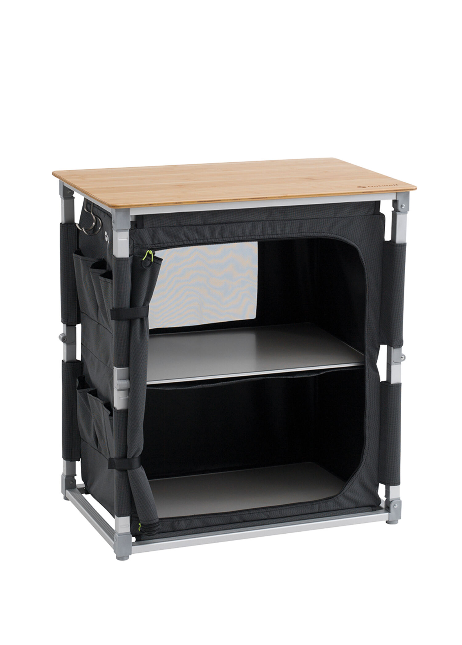 Padres Storage Unit Bambu Portatif Kamp Mutfağı