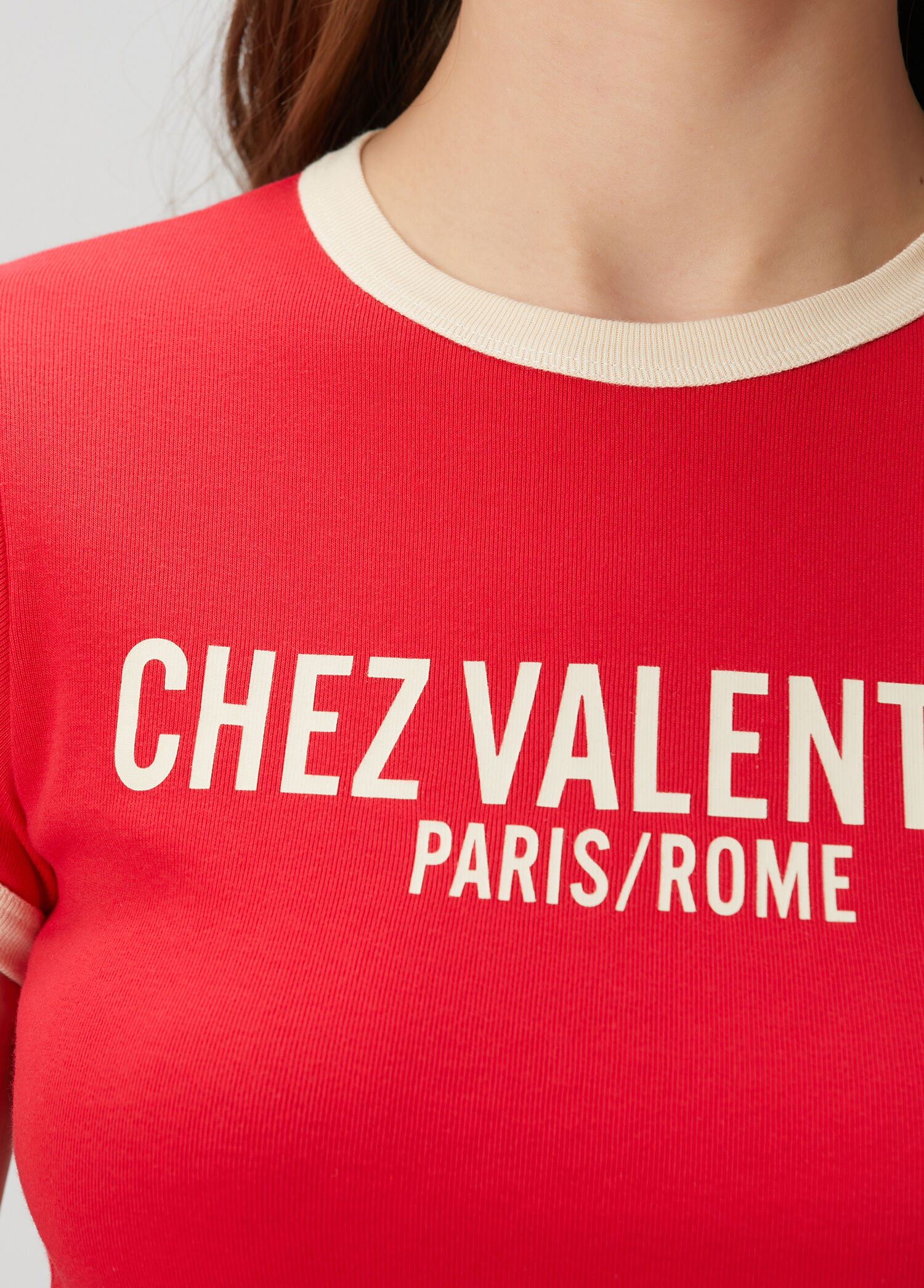 Valentino Kırmızı Kadın Chez Valentino Kırmızı T-shirt 1648882