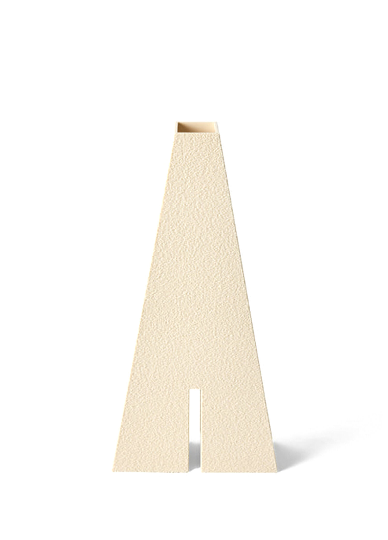 Obelisk No:2 Bej Dekoratif Vazo