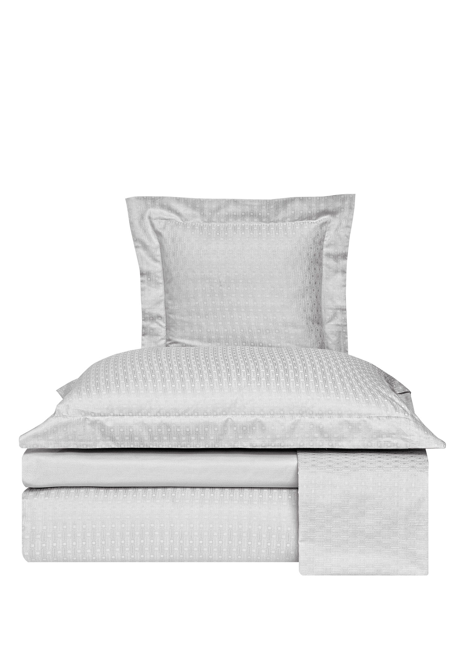 Valeron - Cole Gri Pamuklu Jakar Super King Size Nevresim Takımı 260 x 240 cm - Gri