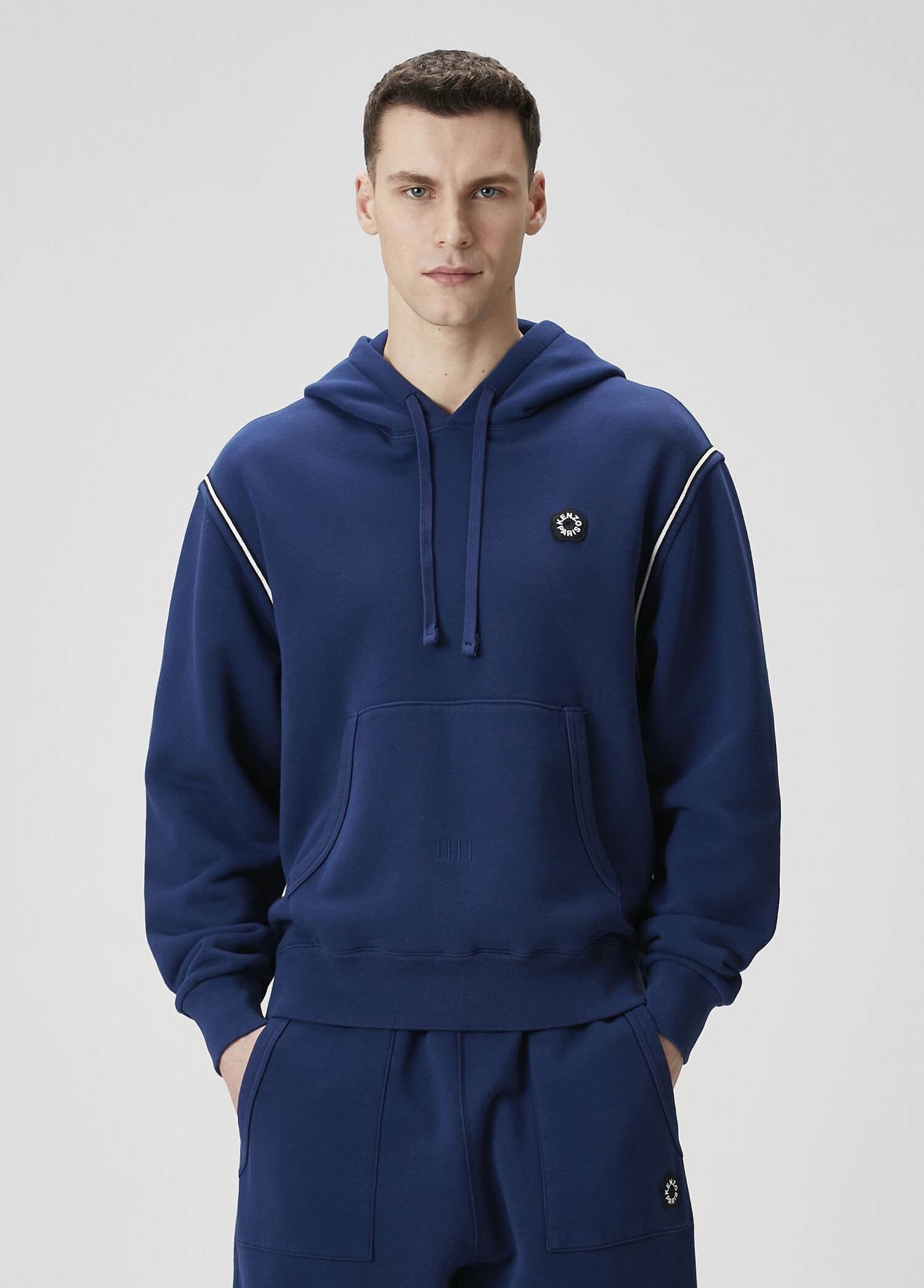 Boke Flower 2.0 Mavi Kapüşonlu Sweatshirt