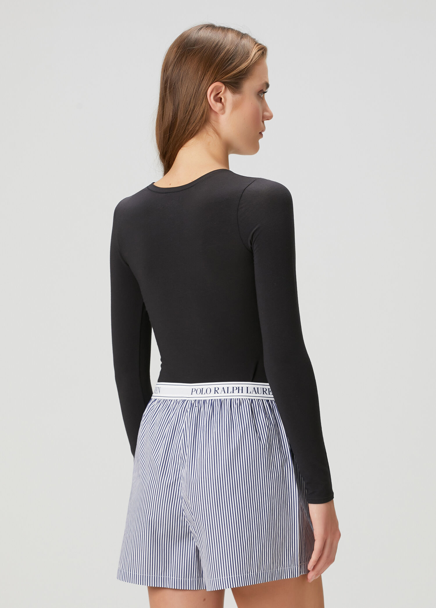 Polo Ralph Lauren-Lingerie - Siyah Uzun Kol Body - Antrasit