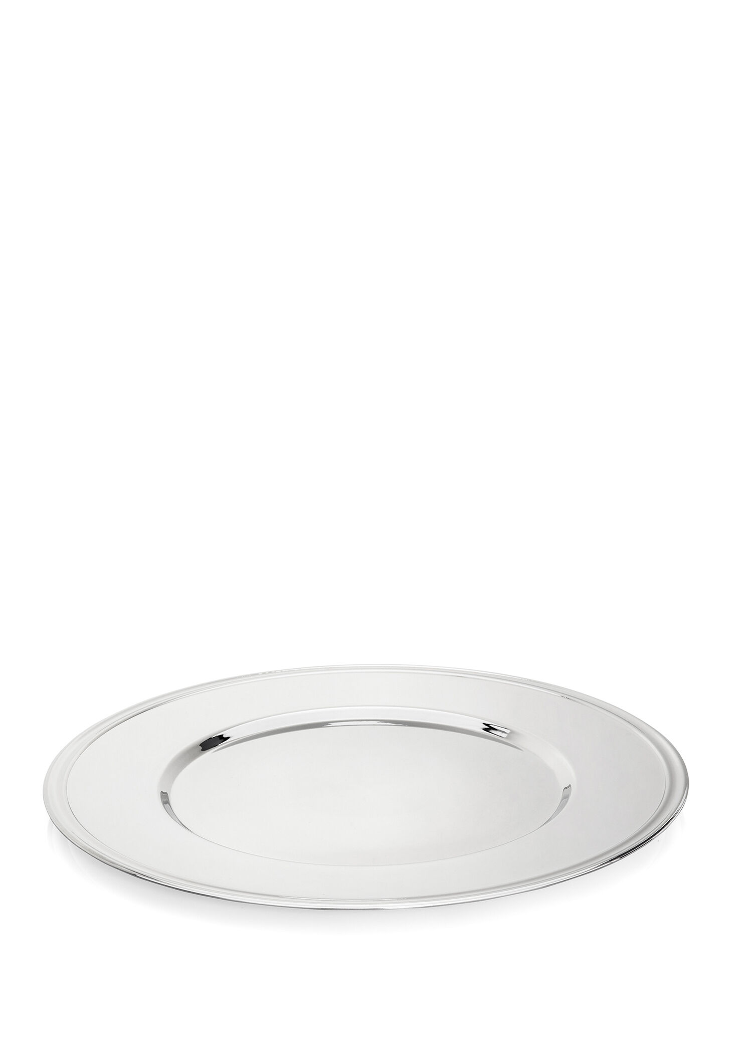 Krom Metal Servis Tabağı 34 cm