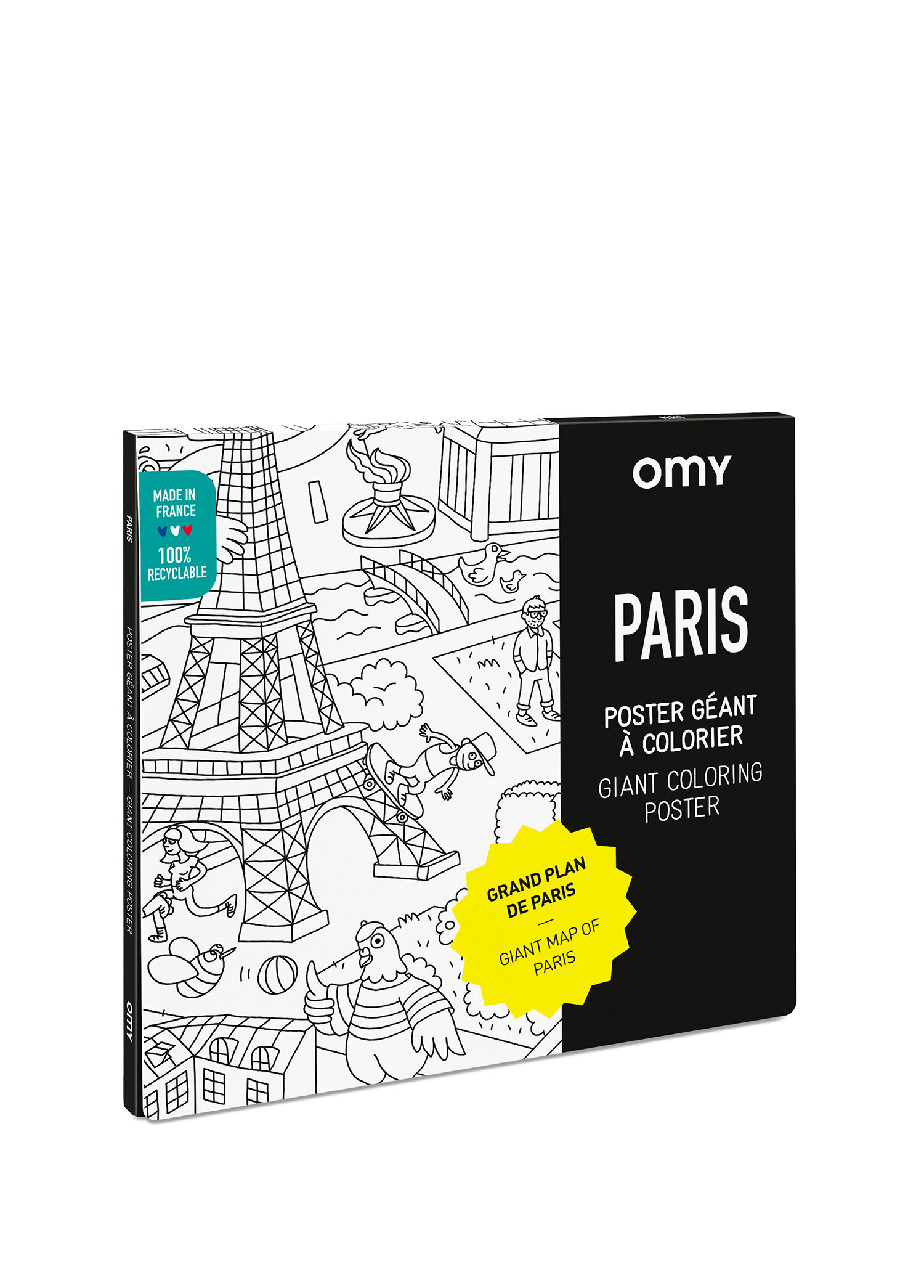 Paris Çocuk Dev Boyama Posteri