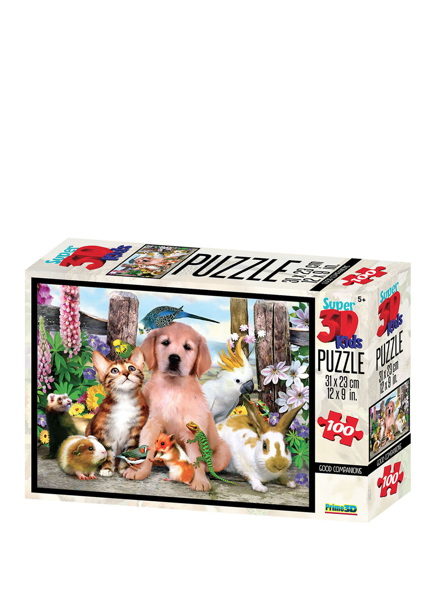 Sevimli Arkadaşlar Selfie 100 Parça 3D Puzzle