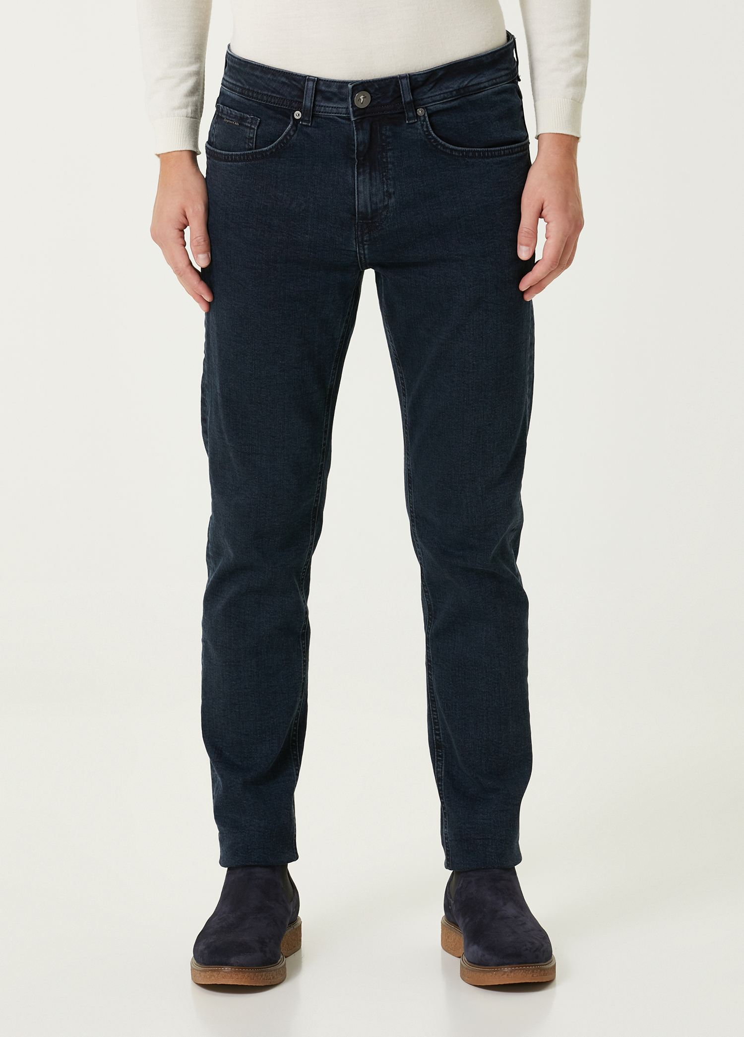 Slim Fit İndigo Jean Pantolon_1