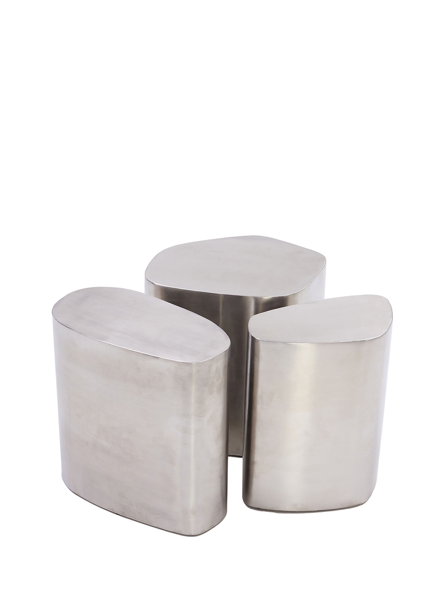 Sleek Saten Metal Orta Sehpa Seti