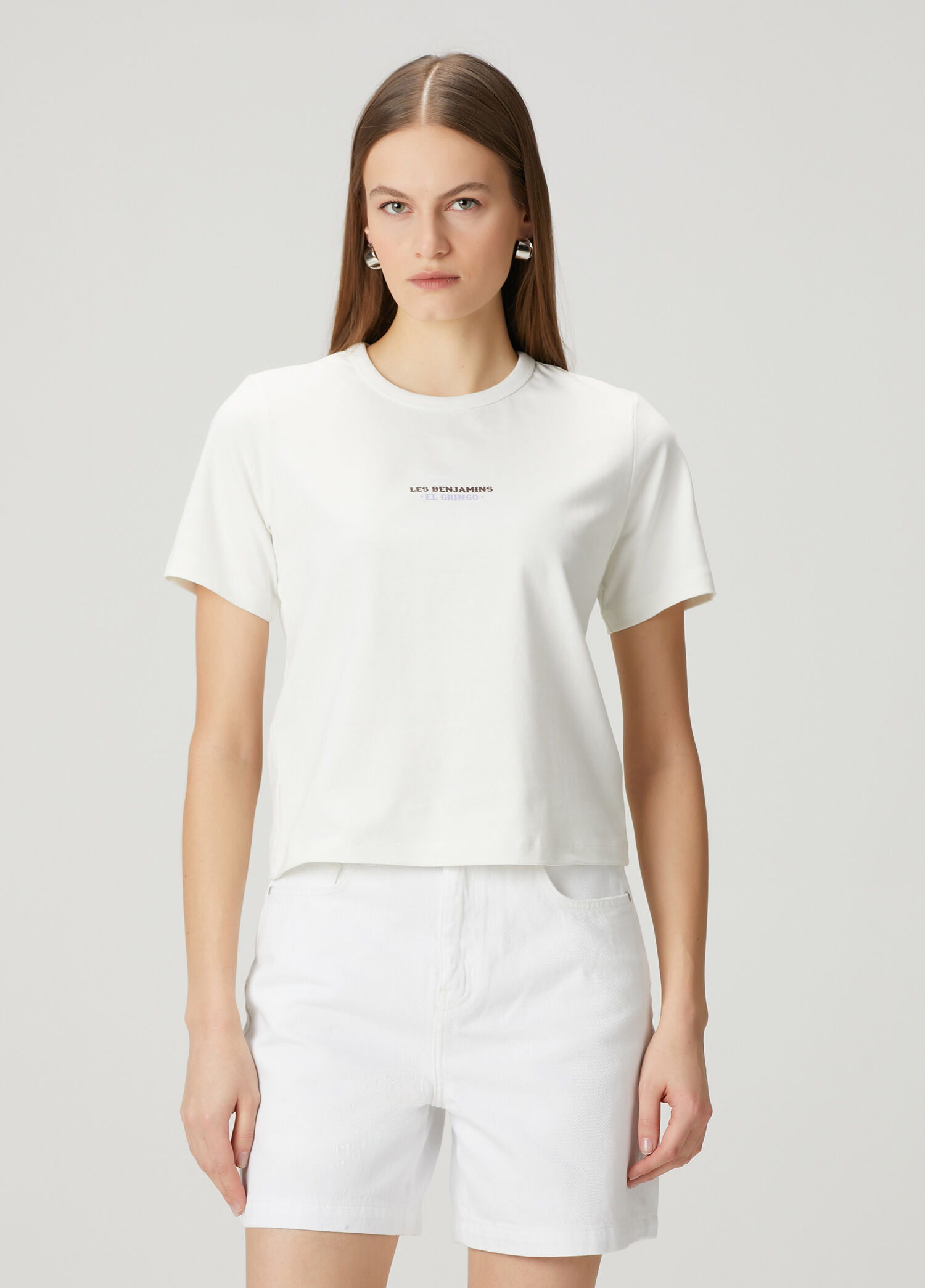 Beyaz Logolu T-shirt