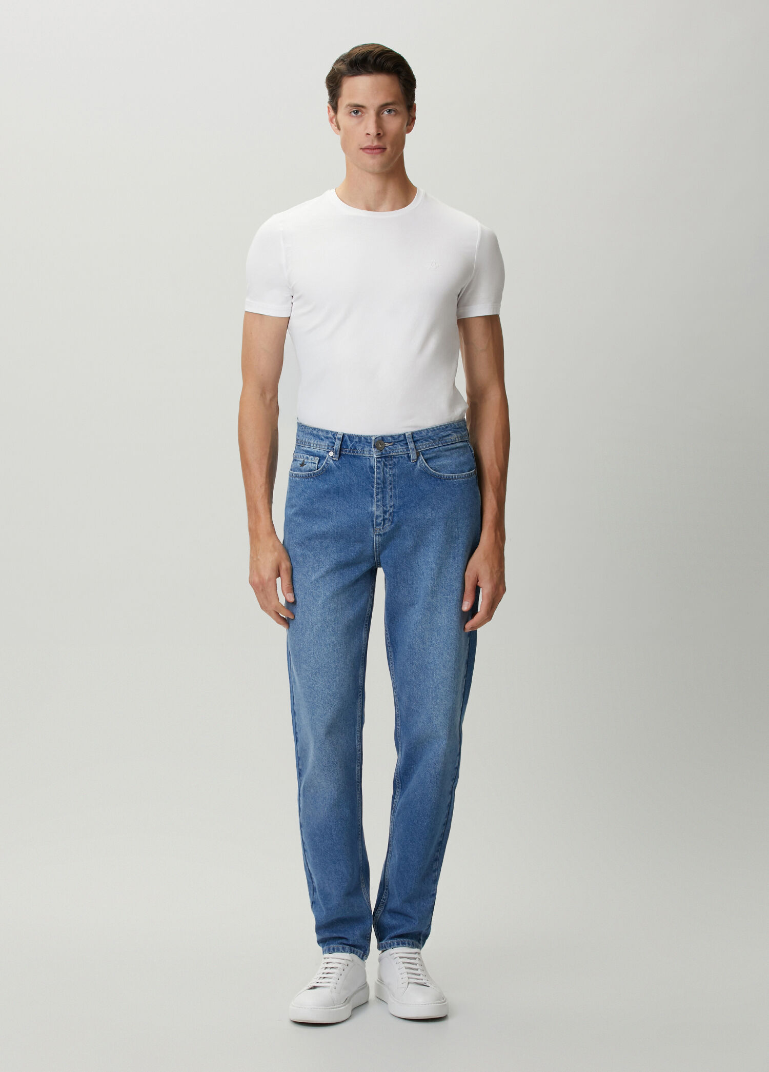 Loose Fit Blue Jeans