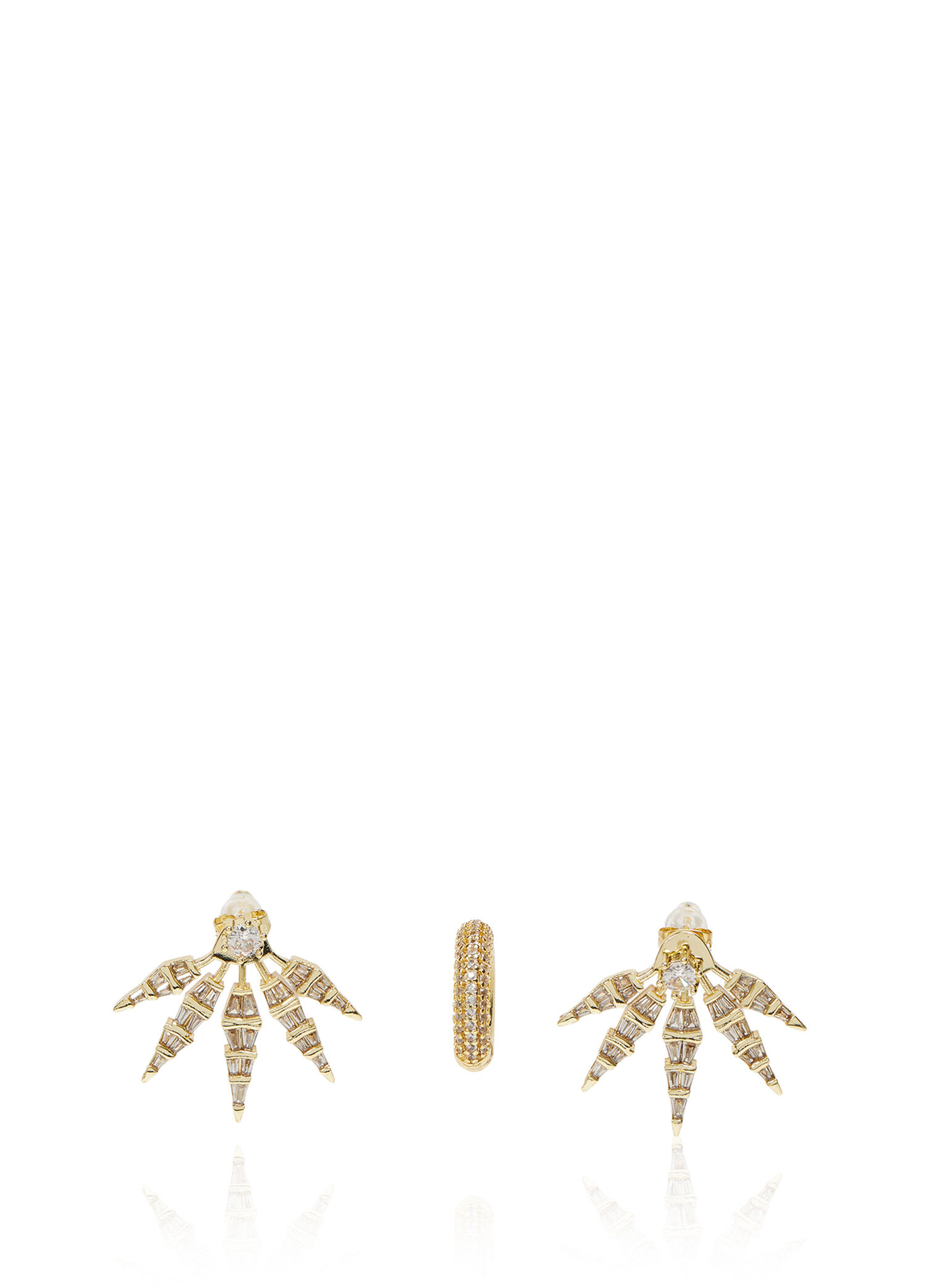 Silver Kadın Cufflı Küpe