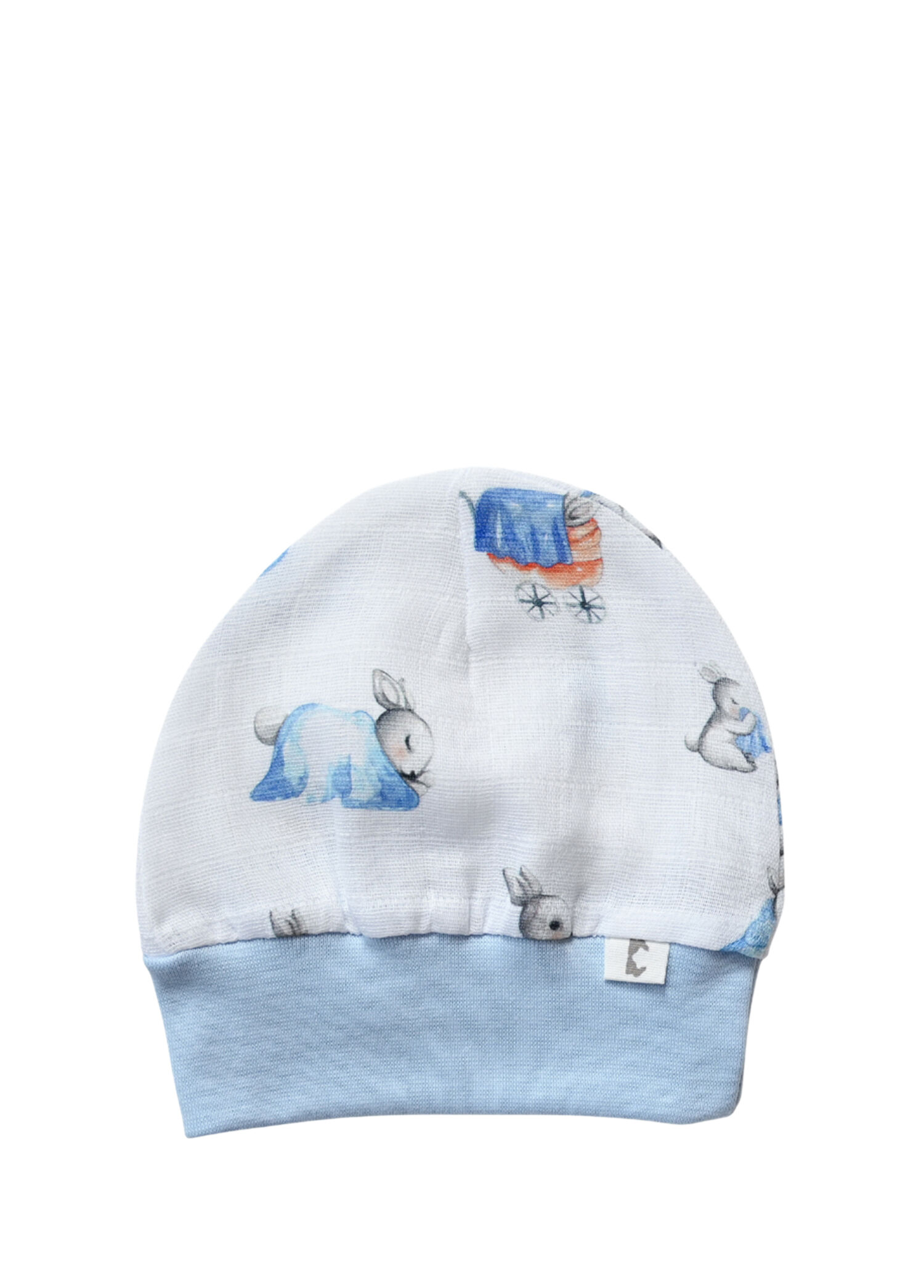 Bebe Lapin Pamuklu Müslin Erkek Bebek Bere