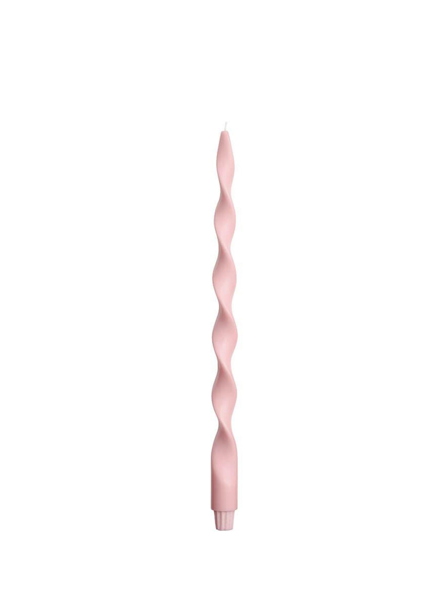 Burgulu Uçuk Pembe Mum