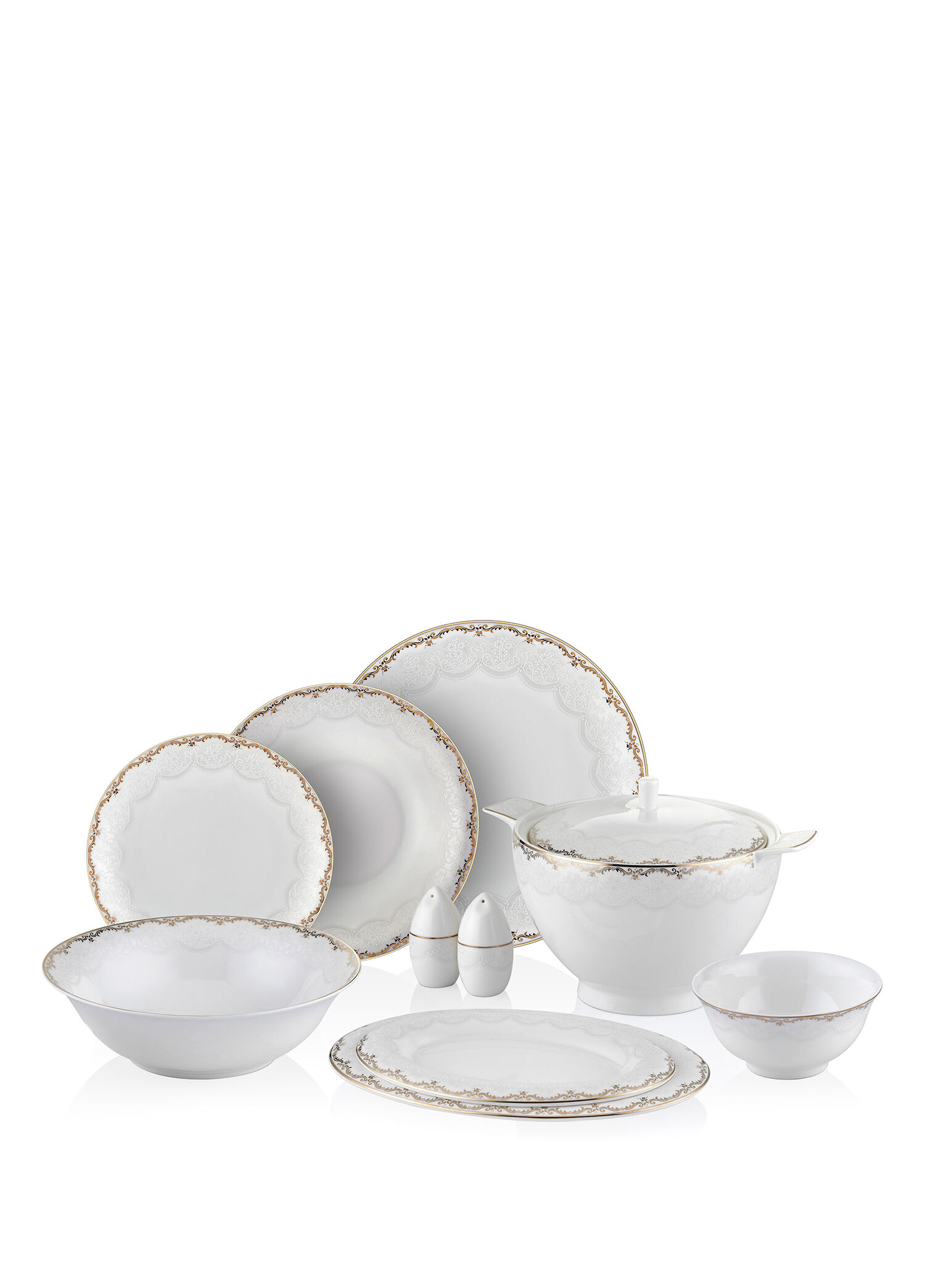 Worplesdon Bone China 60 Parça 12 Kişilik Yemek Takımı