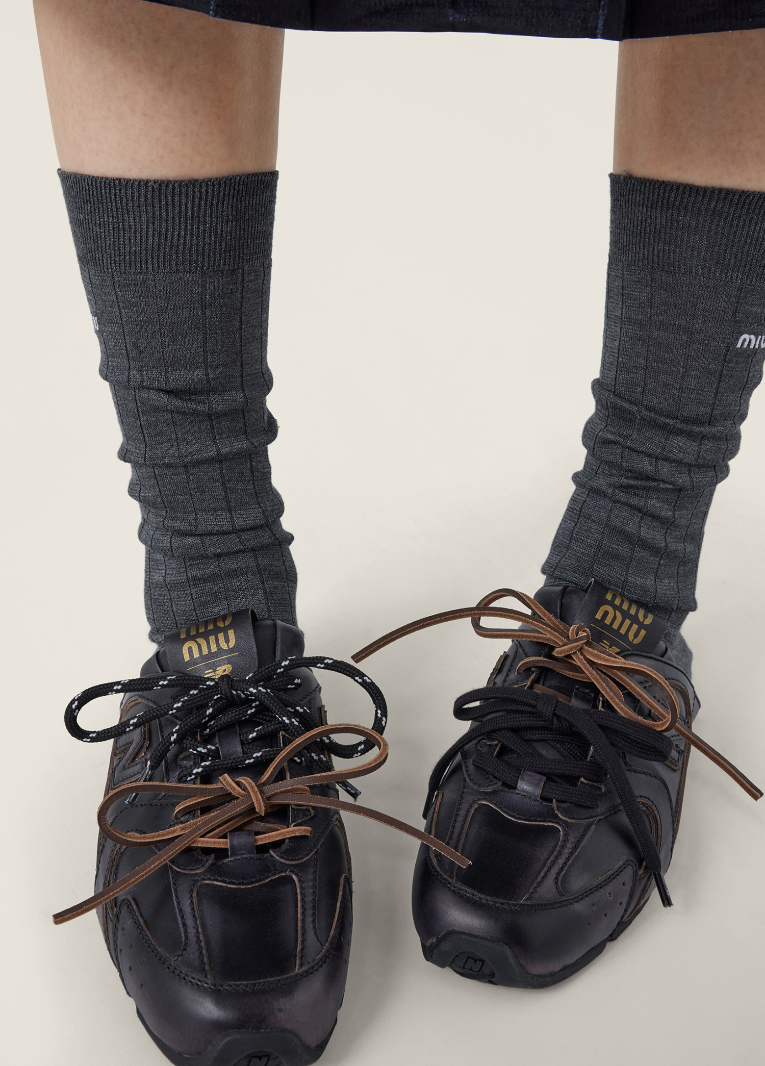 Miu Miu - New Balance X Miu Miu 530 SL Deco Calfskin Closed