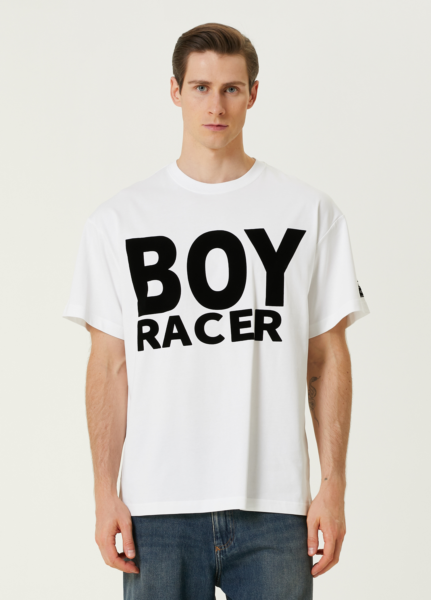 Boy Racer Beyaz T-shirt