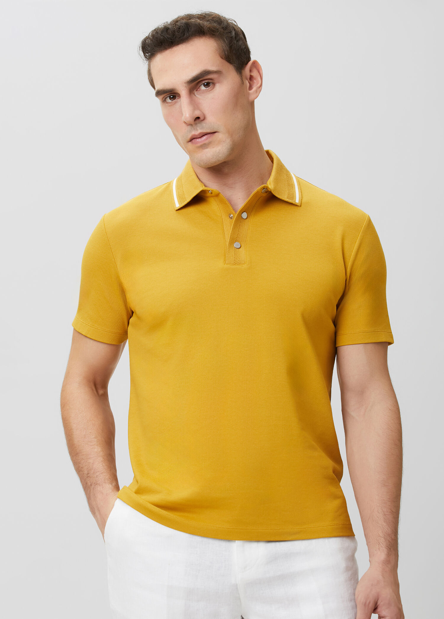 Network Hardal Erkek Sarı Polo Yaka Çıtçıtlı T-shirt 1921371 | Beymen