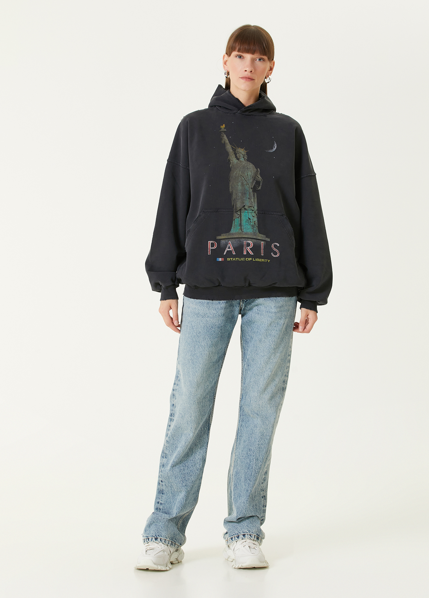Balenciaga - Paris Liberty Black Hoodie