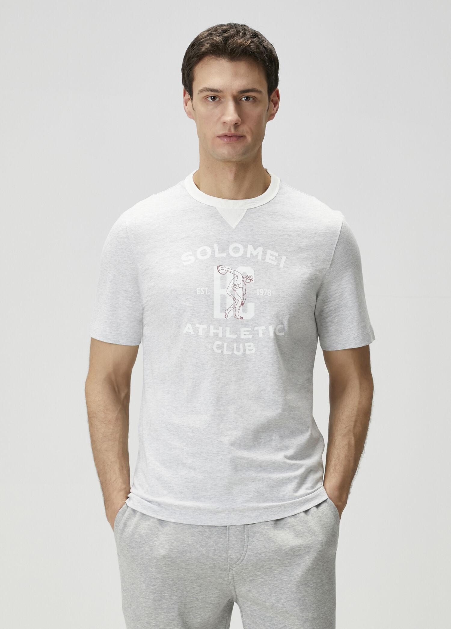 Gri Baskılı T-shirt