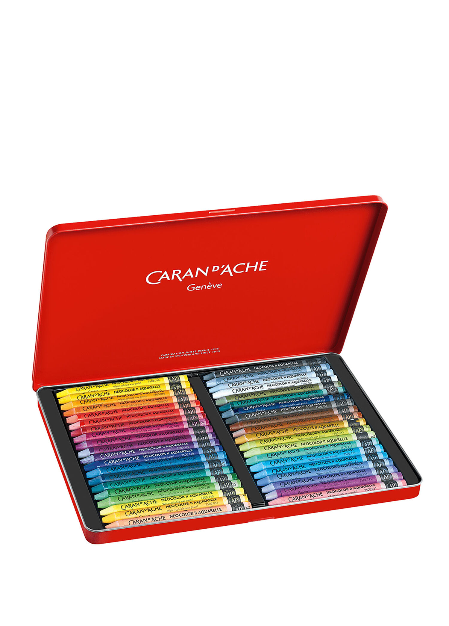 Caran D'Ache - Neocolor Iı Suda Çözünen Pastel Boya 40 Renkli Set