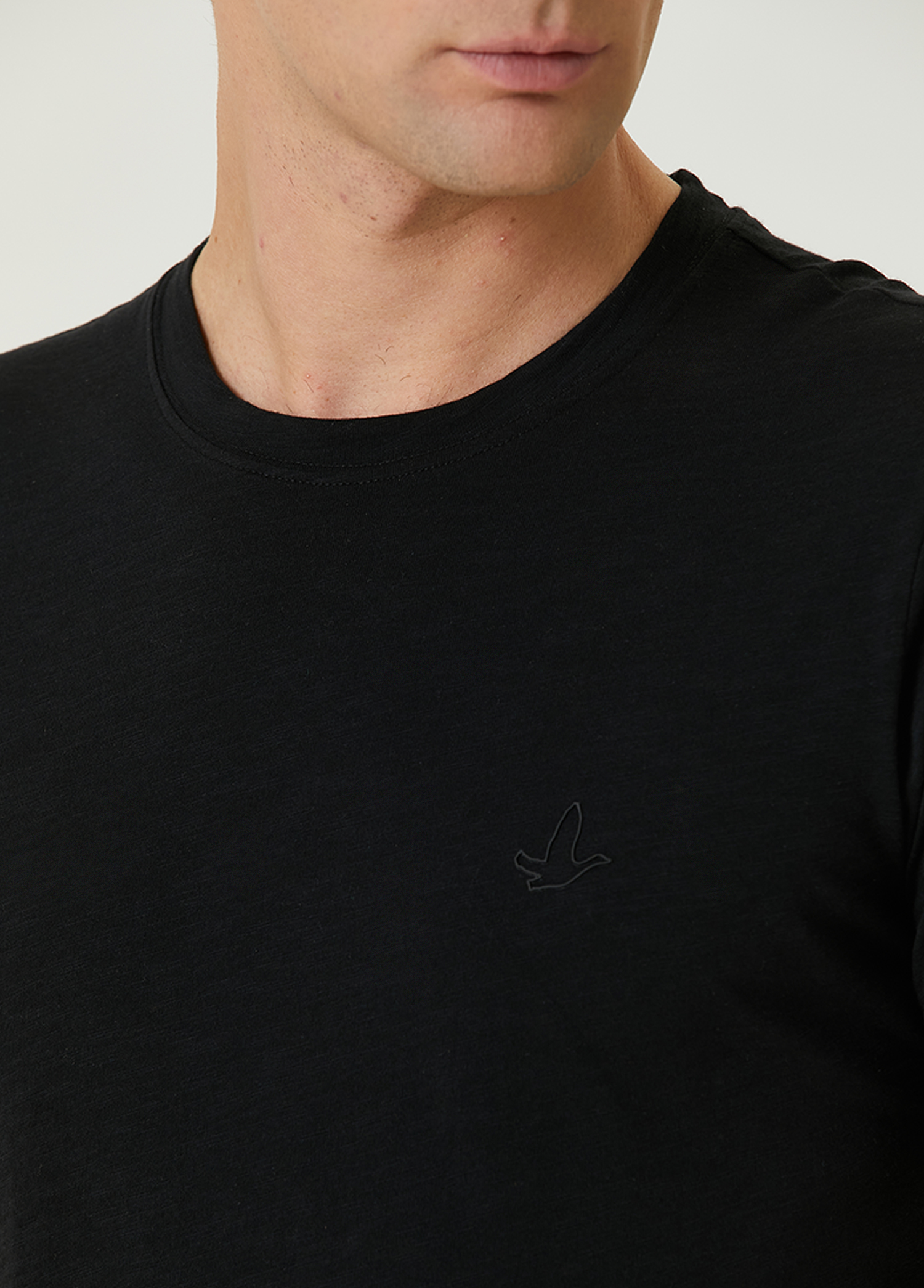 Siyah Flamlı T-shirt_5