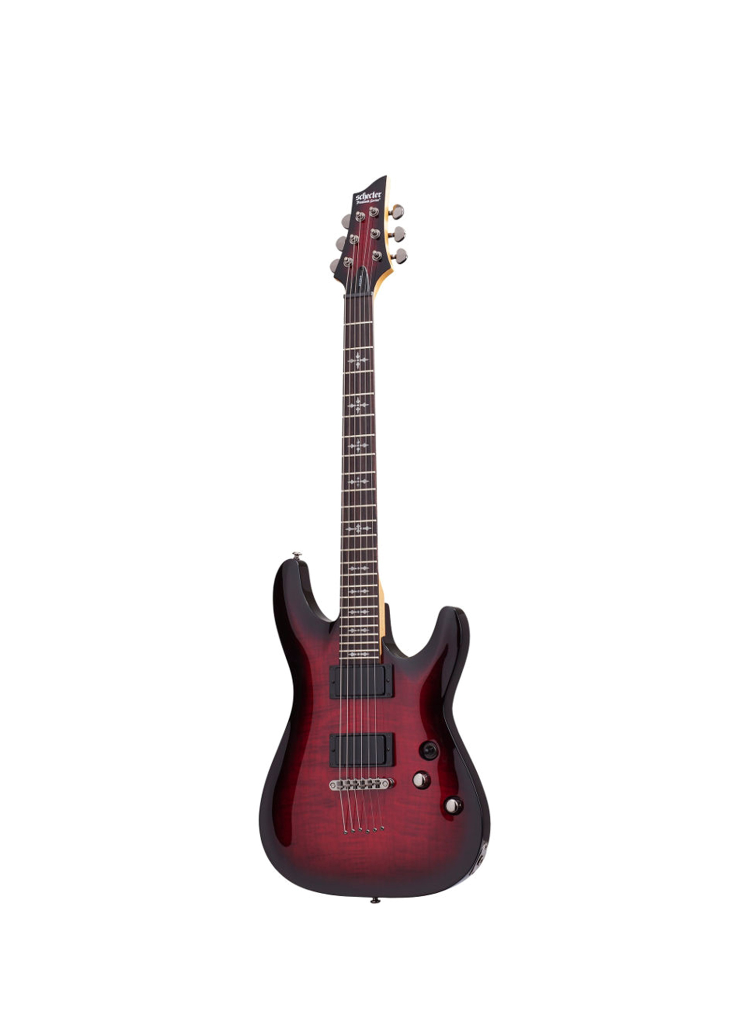 Demon-6 Crimson Red Burst Elektro Gitar