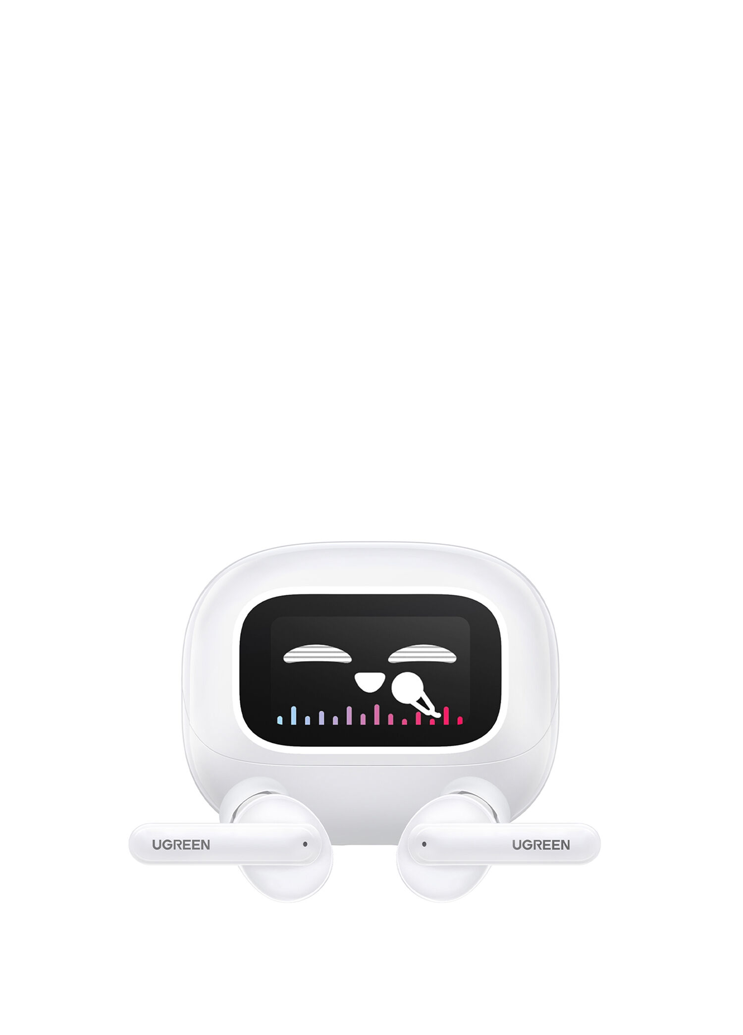 HiTune T6 Magic Aktif Gürrültü Engelleyici Ekranlı Beyaz Kulak İçi Bluetooth Kulaklık