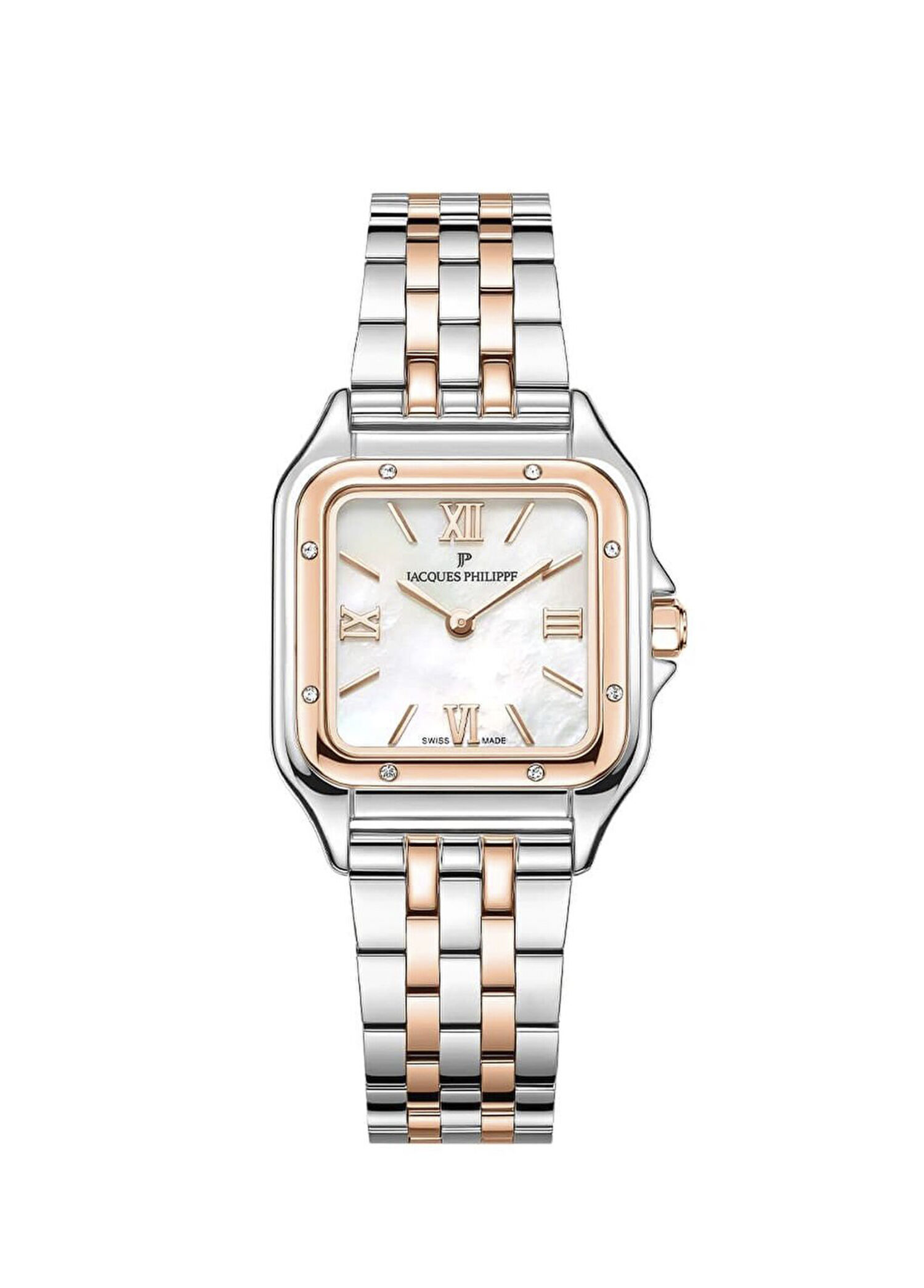 JPQLS767388RG Metalik Gri Rosegold Çelik Kadın Kol Saati