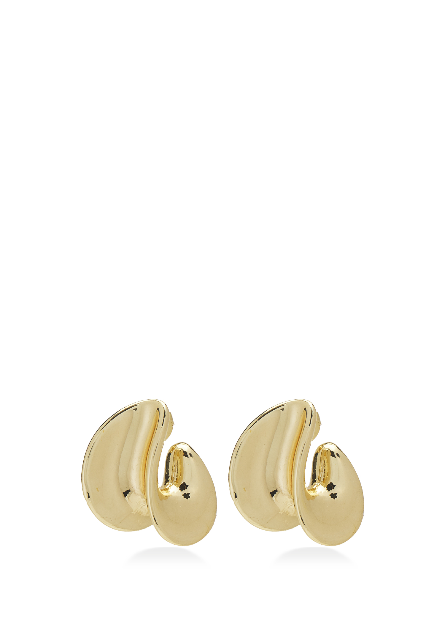 Gold Amorf Kadın Küpe_2