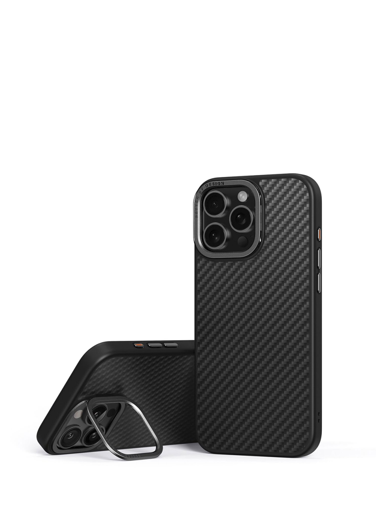 Keva Max iPhone 16 Pro Siyah Karbon MagSafe Uyumlu Telefon Kılıfı