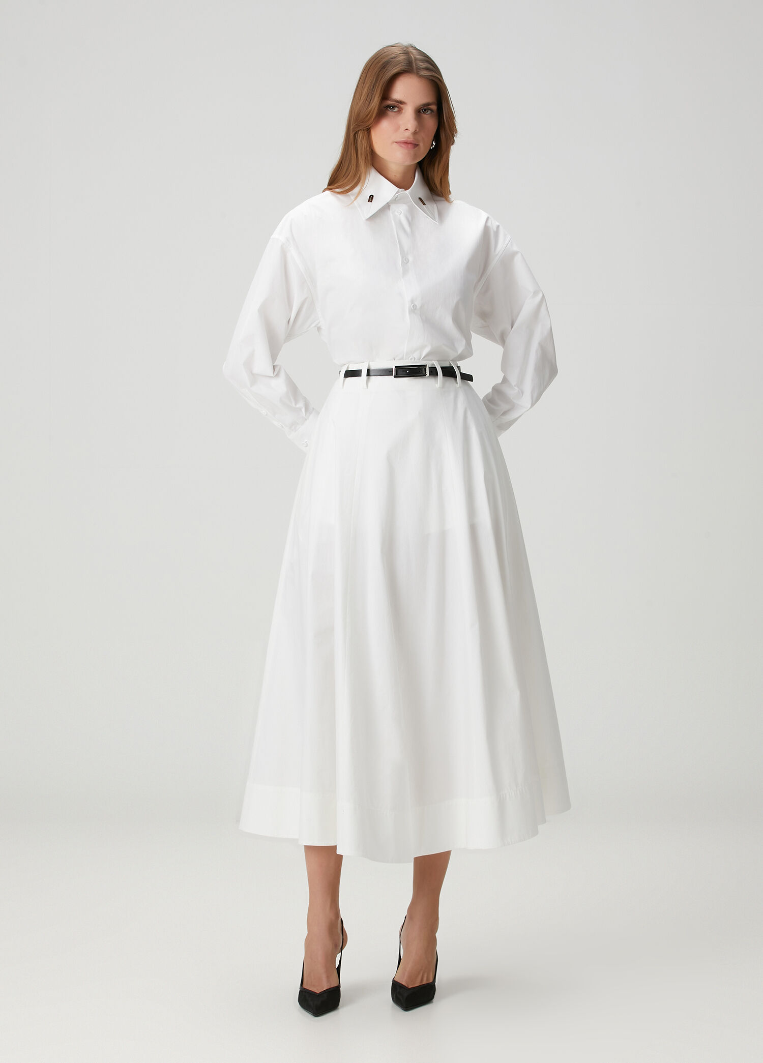 White Midi Skirt