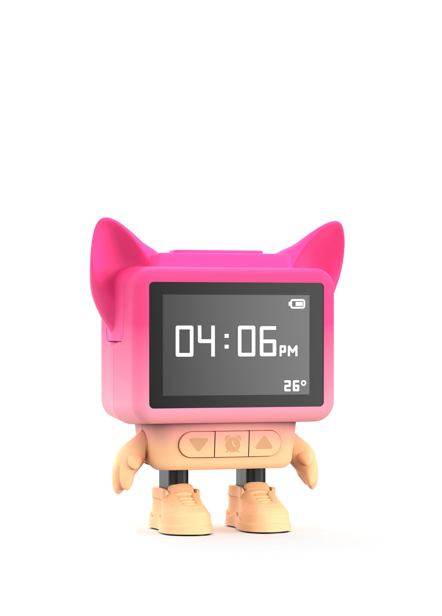 Pembe Dans Eden Bluetooth Hoparlör ve Çalar Saat