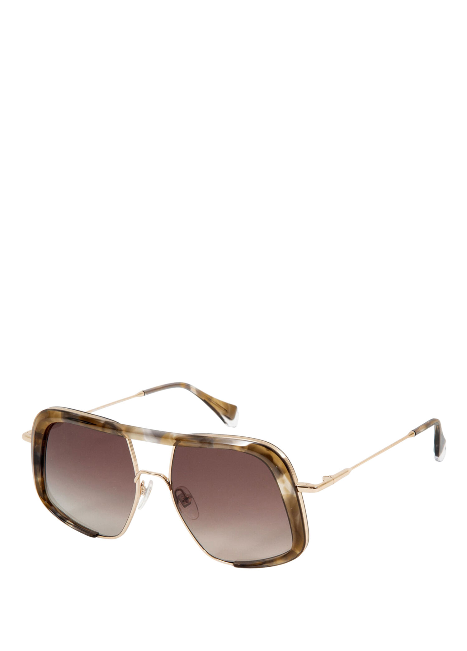 Vanguard Kenza 6690 9 Dikdörtgen Gri Yeşil Havana Unisex Güneş Gözlüğü