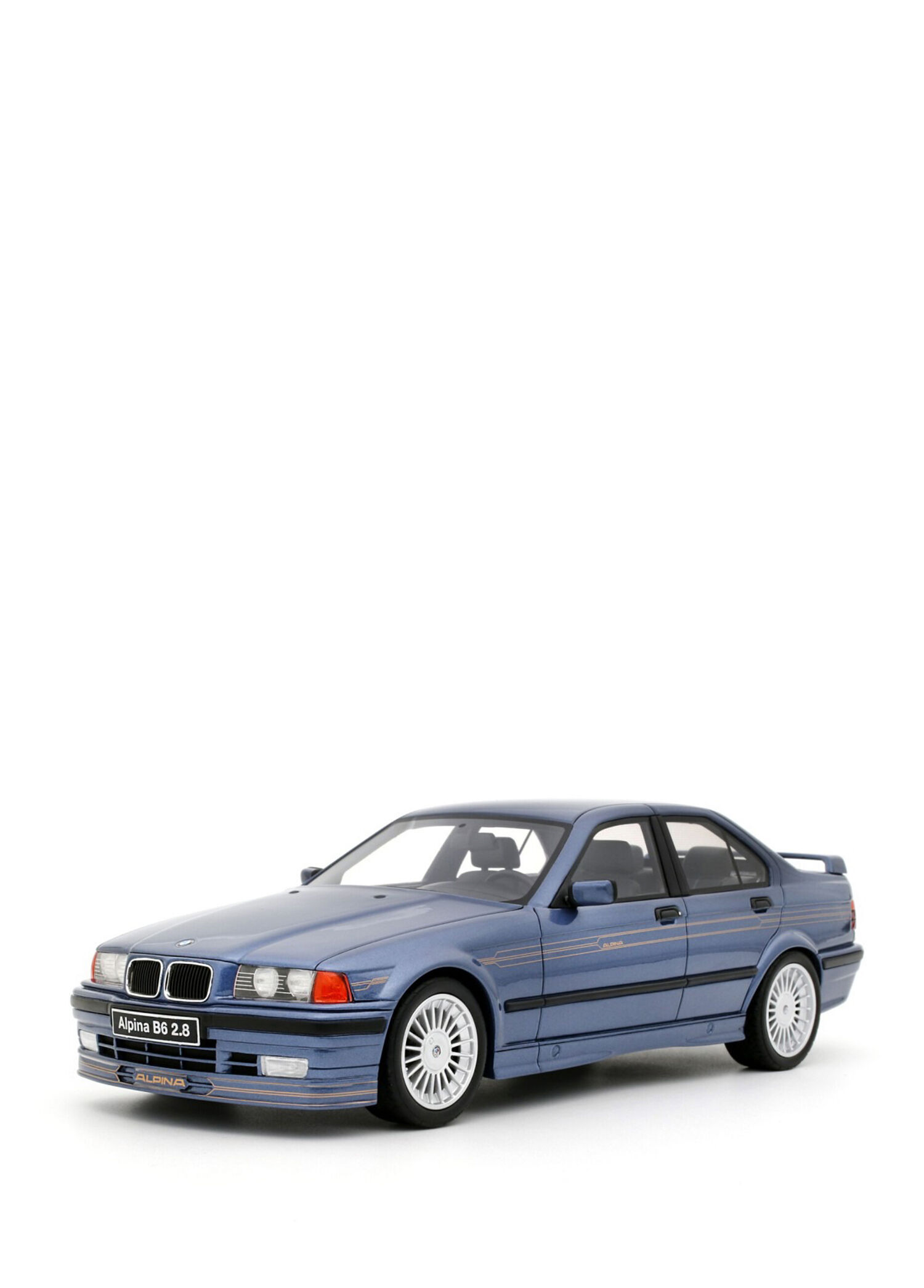 1:18 1992 BMW Alpina E36 B6 2.8 Alpina Resin Mavi Minyatür Model Araba