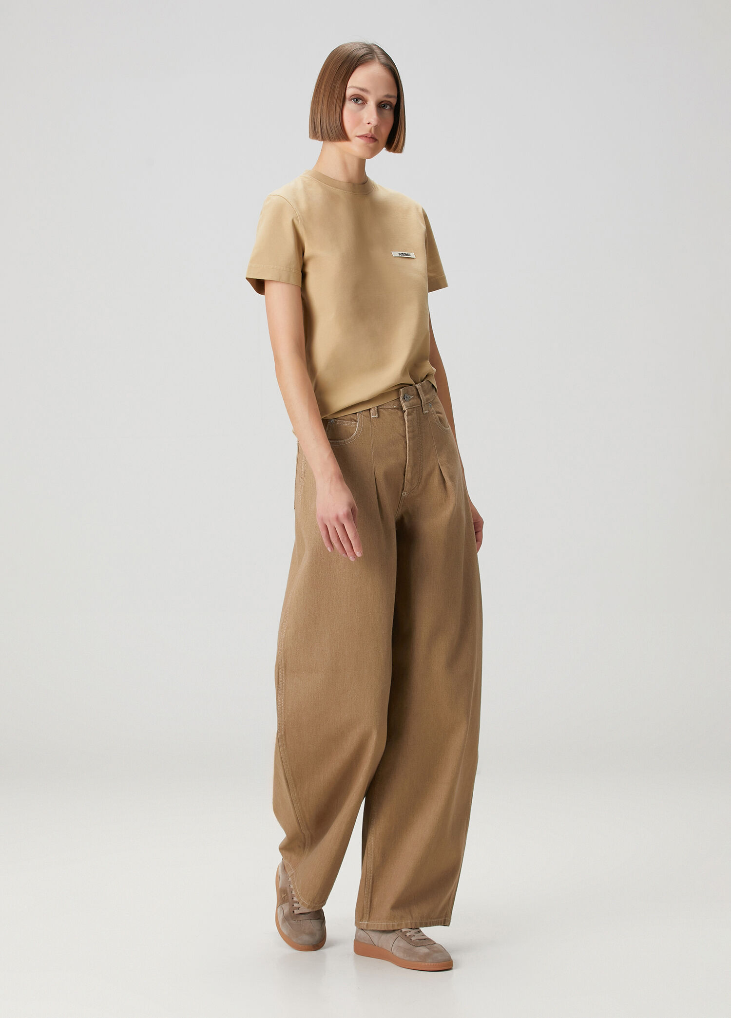 jacquemus beigeワンピース Jacquemus Koyu Bej Kadın Koyu Bej T-shirt 1885488 | Beymen