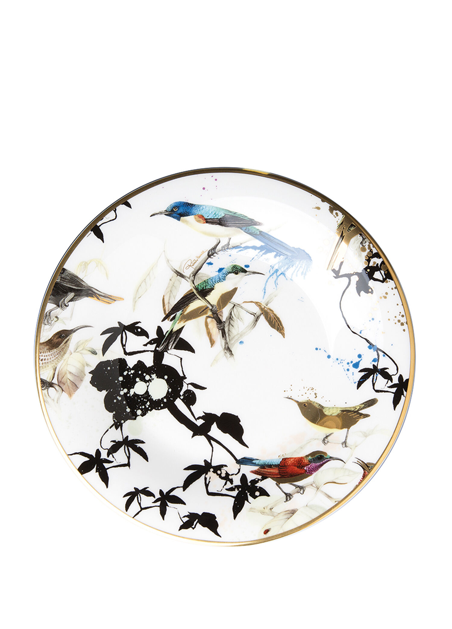 Garden's Birds Kuş Desenli Porselen Ekmek ve Tatlı Tabağı 16,5