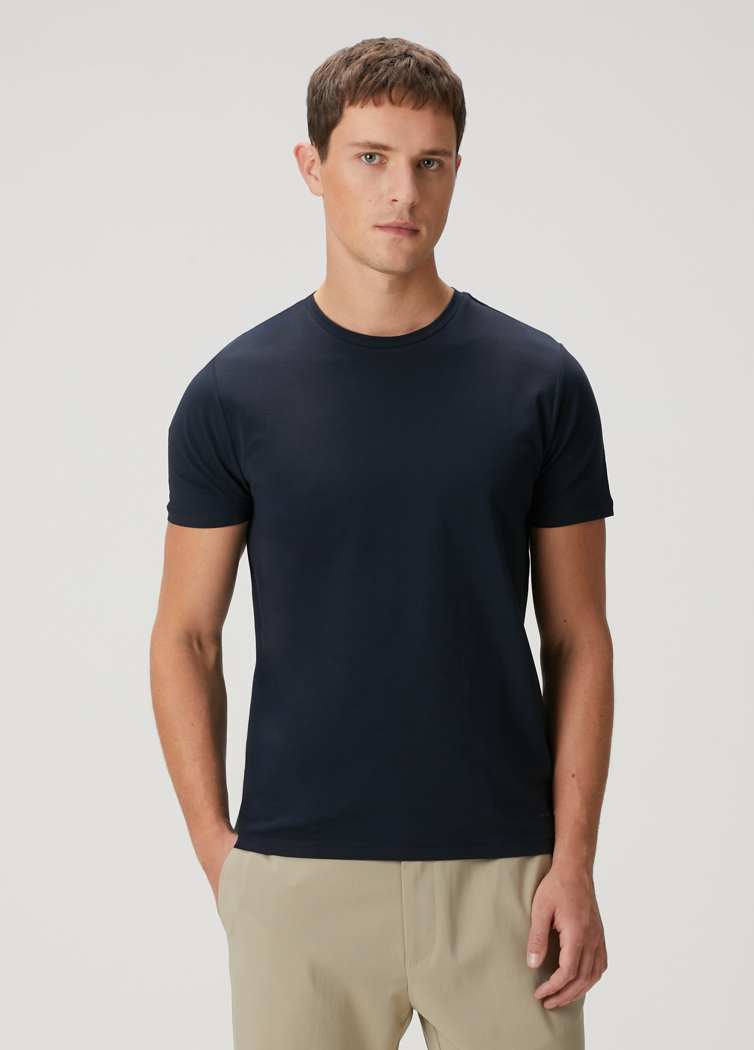 Lacivert Basic T-shirt