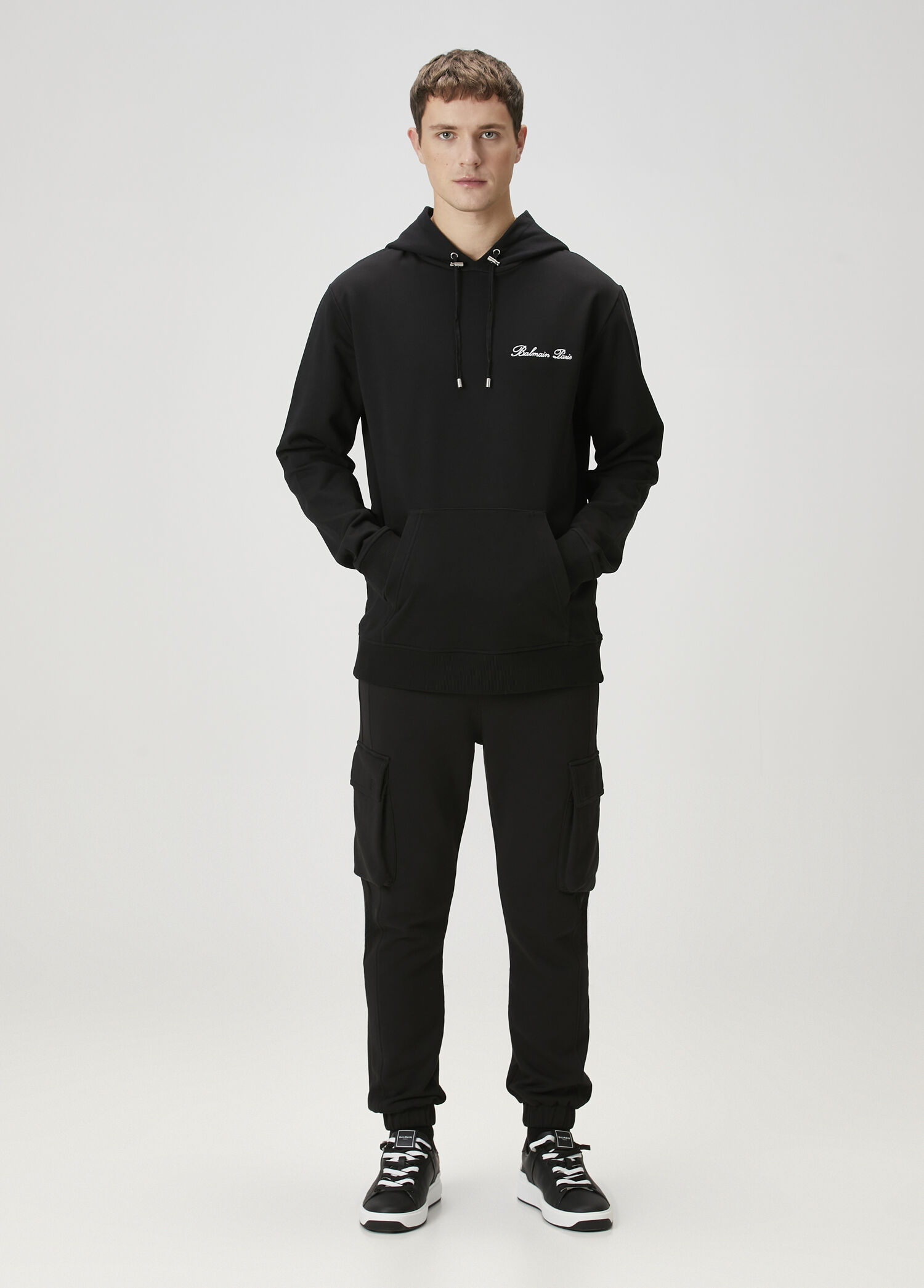 Balmain - Siyah Kapüşonlu Sweatshirt - Siyah