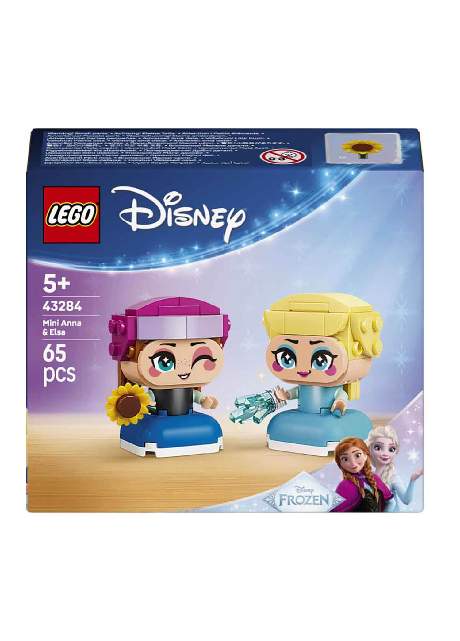 Lego - Disney Frozen Mini Anna & Elsa 2 Frozen Characters 65 Pieces Ages 5+ Building Toy 43284