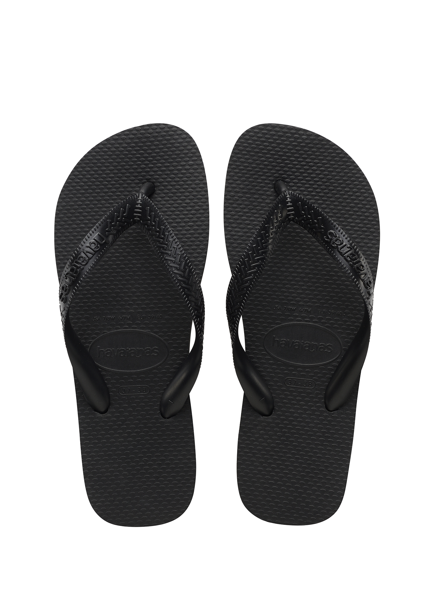 Top Flip Flops Siyah Kadın Plaj Terliği