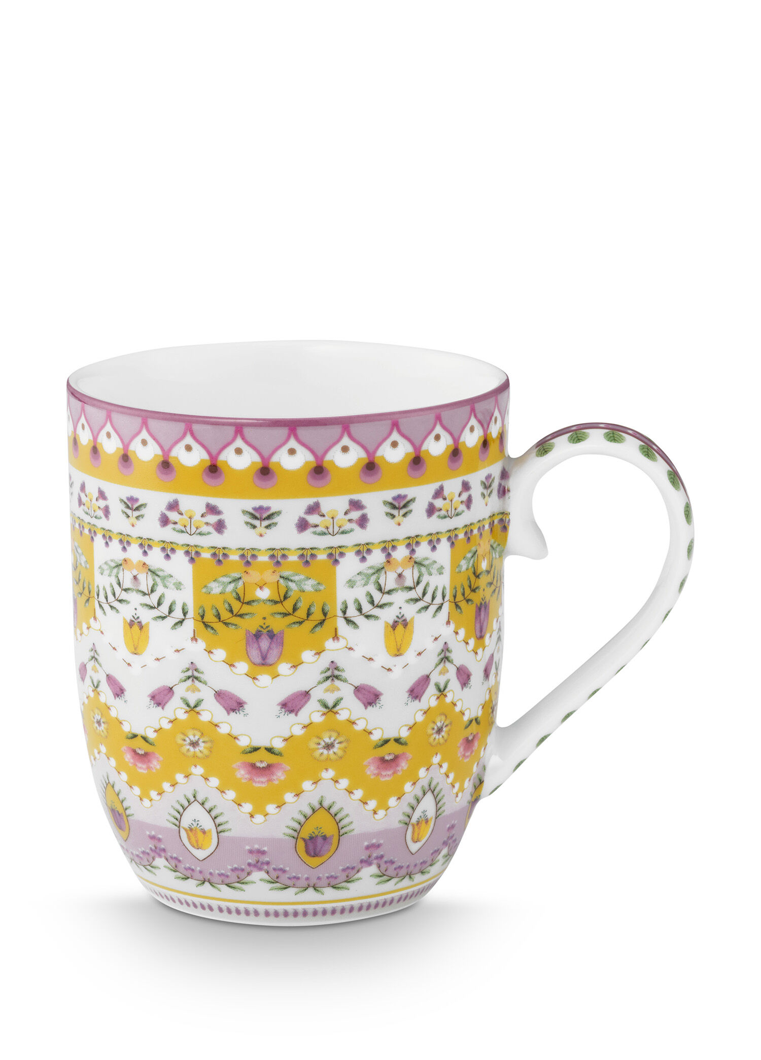 Lily & Lotus Sarı Küçük Porselen Kupa
