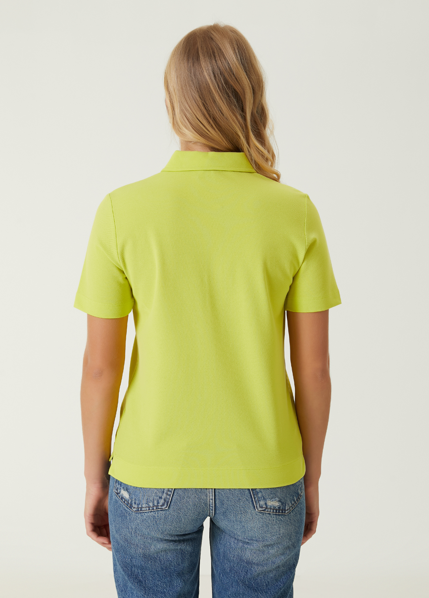 Neon Yeşil Polo Pike T-shirt_6