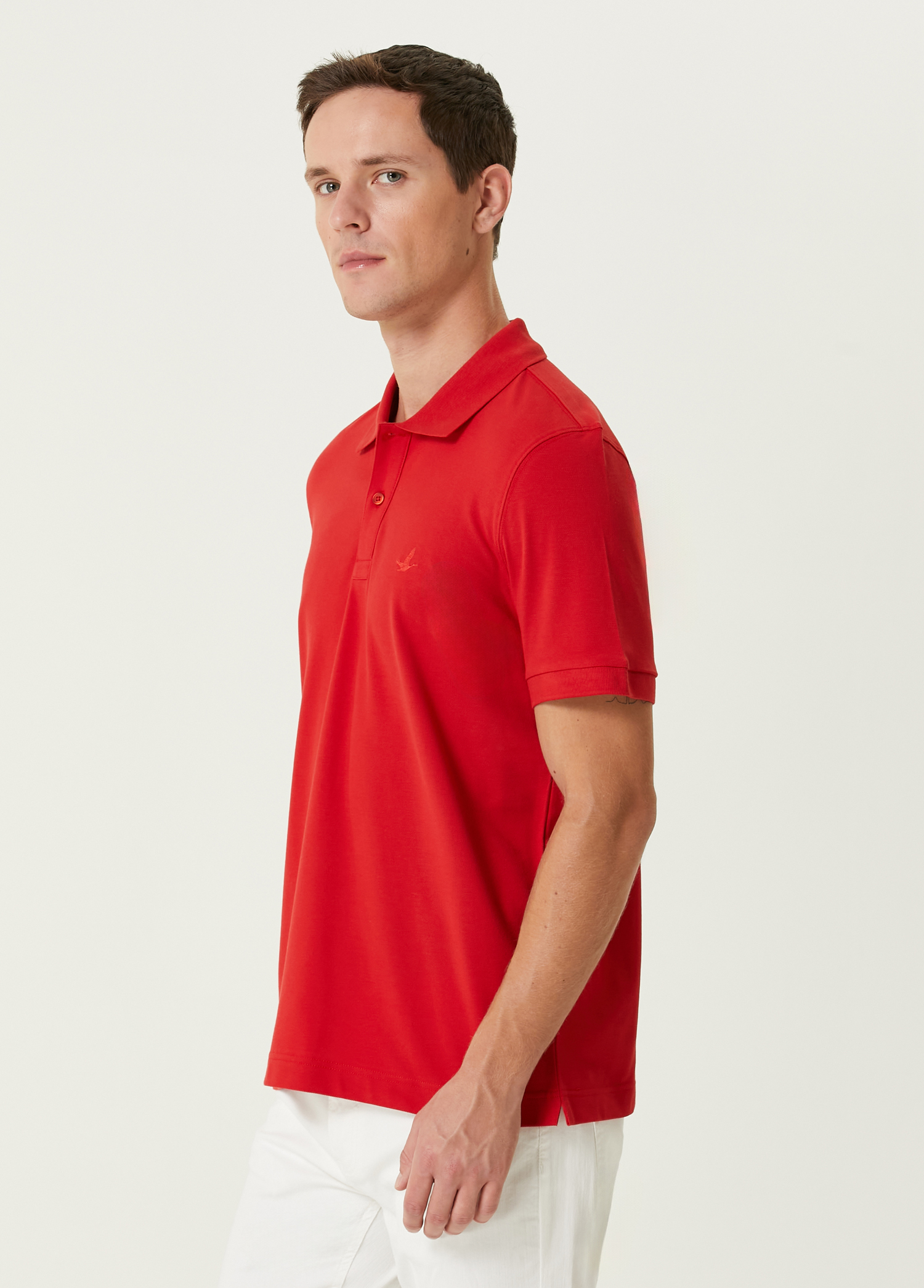 Kırmızı Polo Yaka T-shirt_3