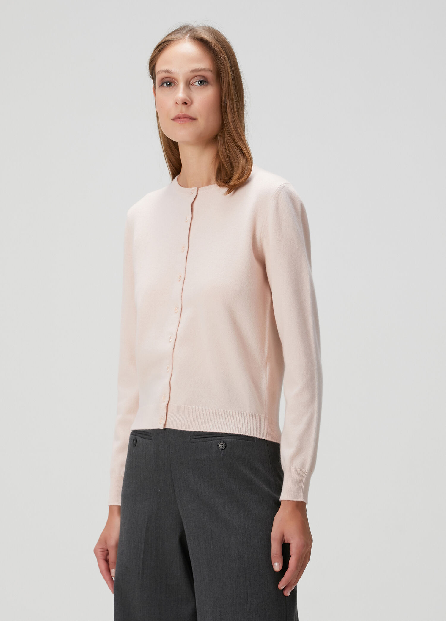 Pink Wool Cardigan