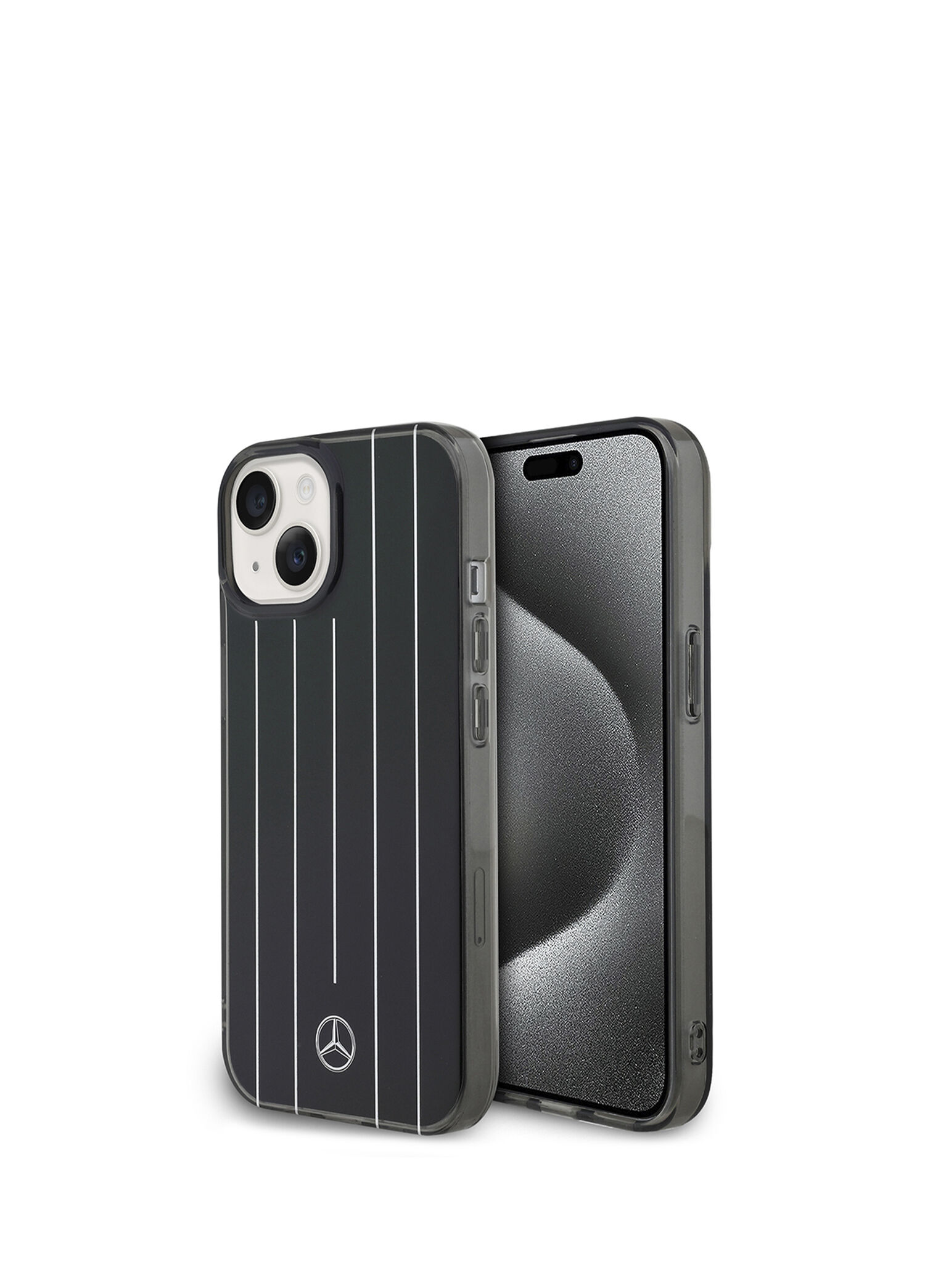 New Urban 3  iPhone 15 Sert PC Paralel Çizgi Desenli Telefon Kılıfı