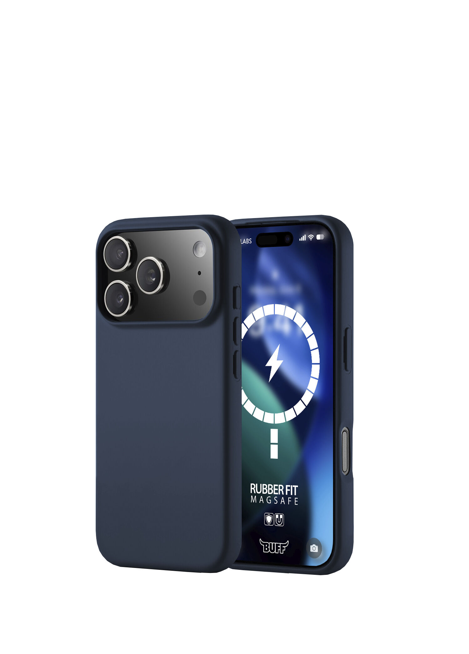 Rubber Fit iPhone 17 Pro Max Magsafe Uyumlu Dark Blue Silikon Kılıf