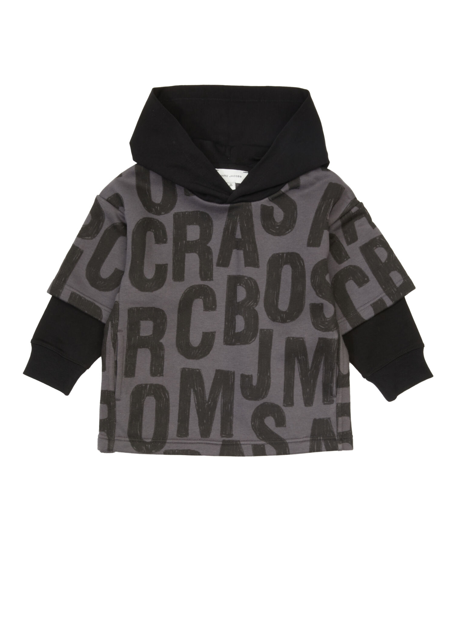 Koyu Gri Kapüşonlu Erkek Çocuk Sweatshirt