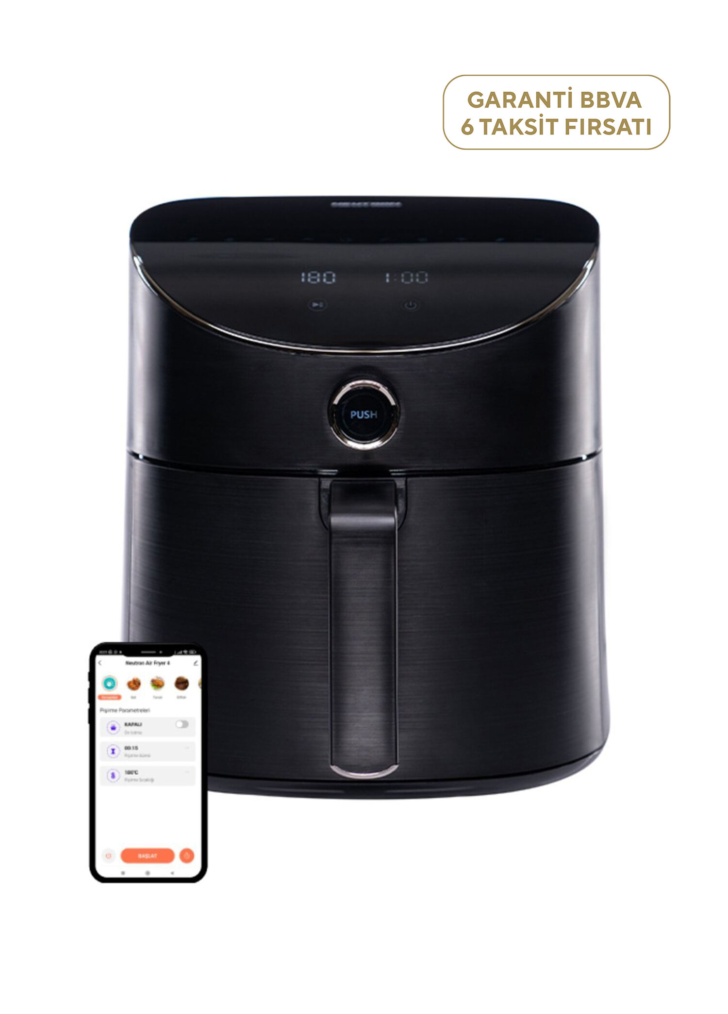 One Size Smart Air Fryer Akıllı Fritöz 5.5 L NTL-AF-55LW