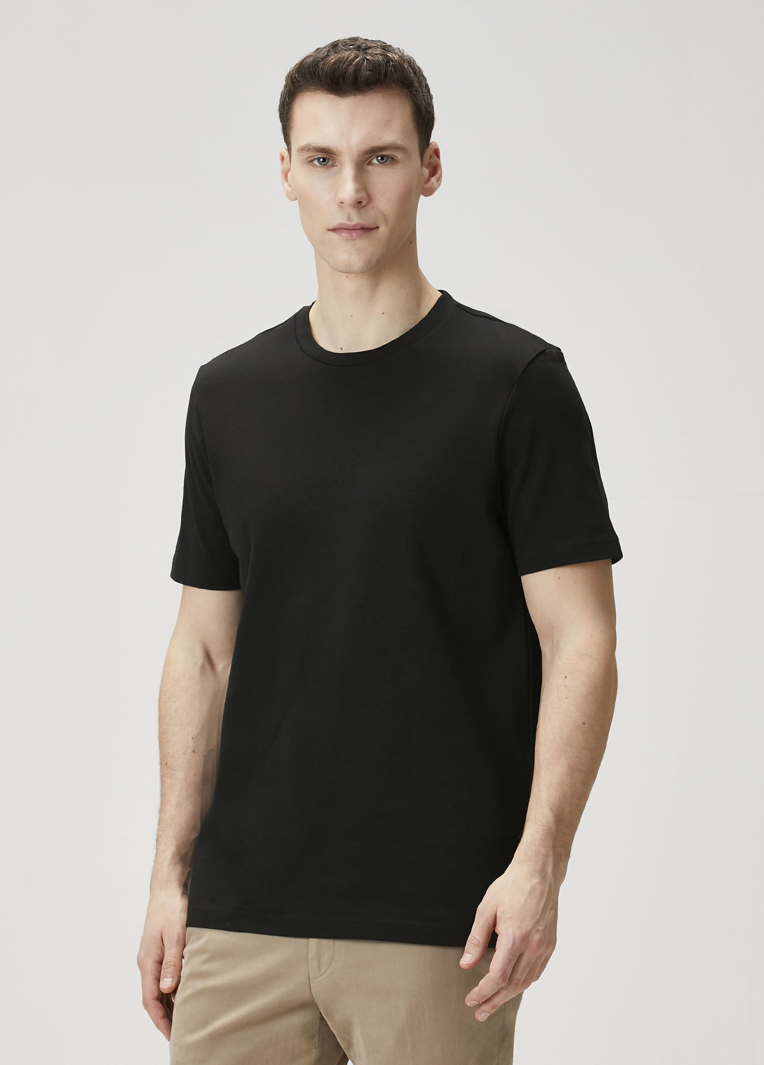 Regular Fit Siyah T-shirt_1