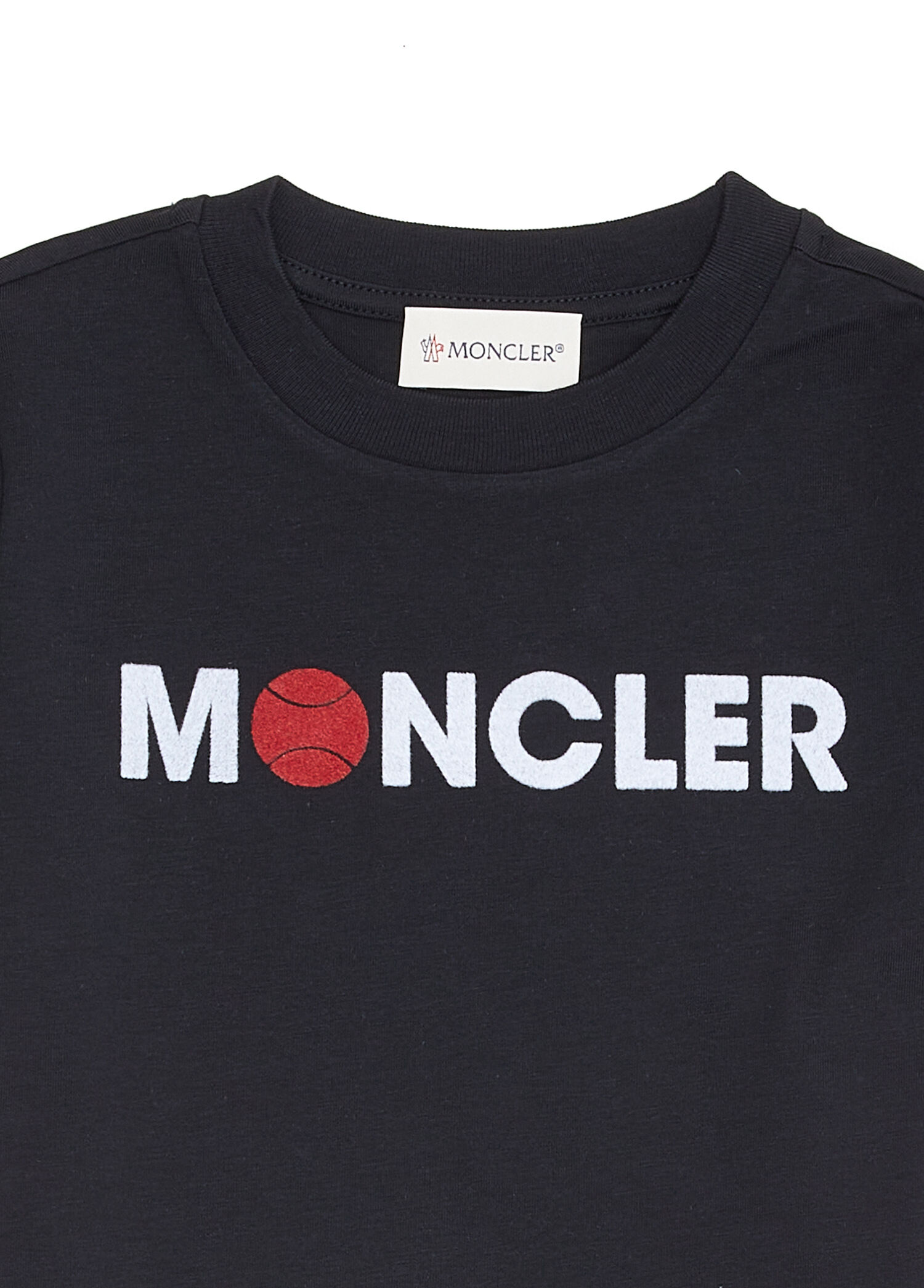 MONCLER Tシャツ　92cm Moncler - Siyah Logolu Erkek Çocuk T-shirt - Lacivert